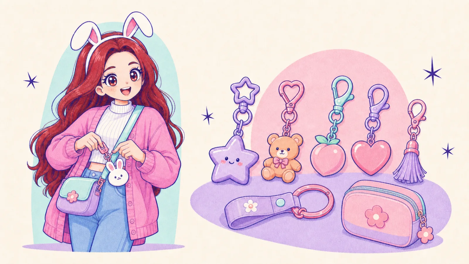 Llaveros y Accesorios Kawaii