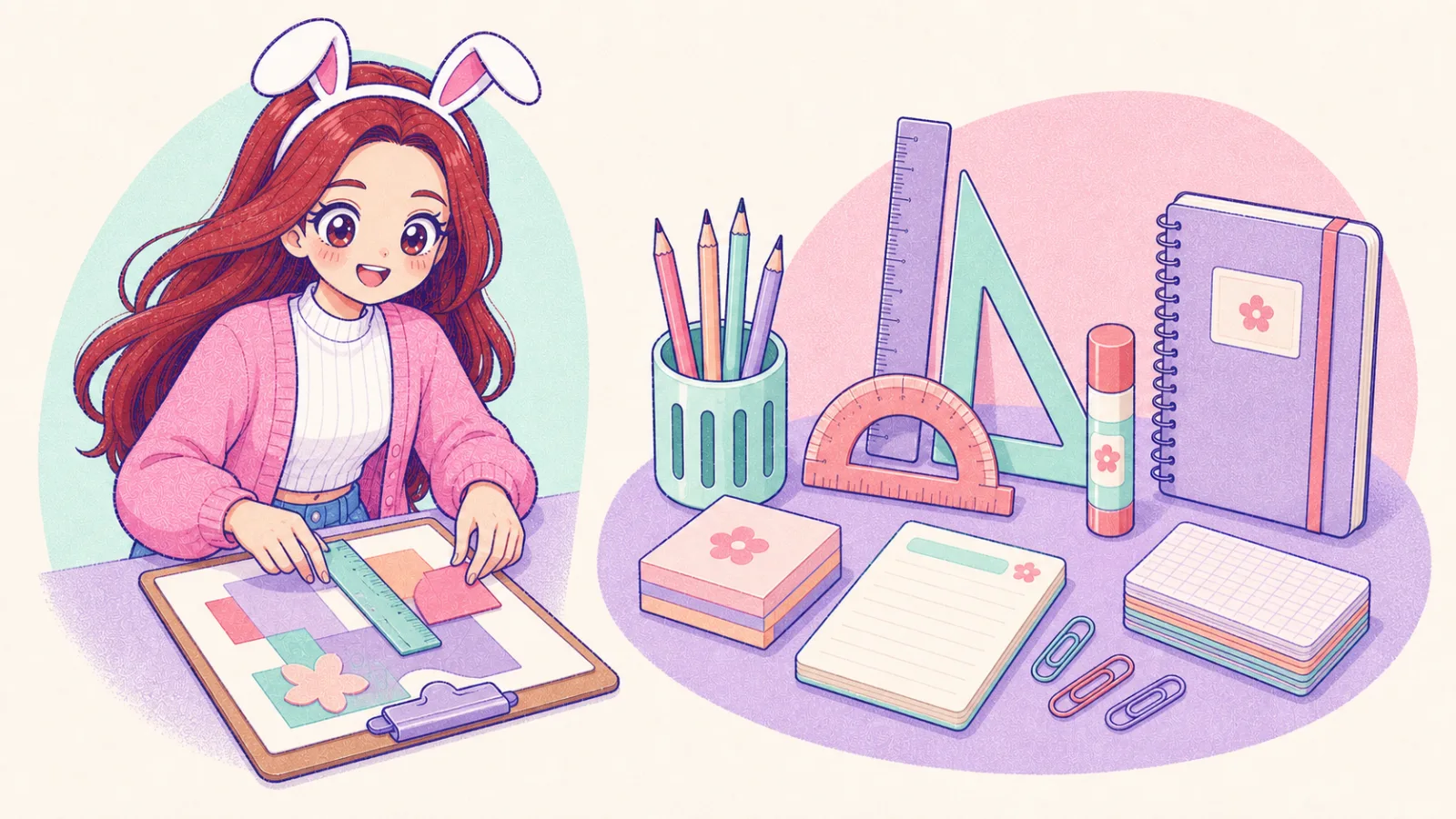 Ilustración de la categoría Papelería 📏