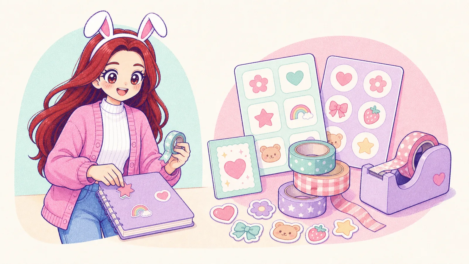 Stickers y Cintas Washi Tape