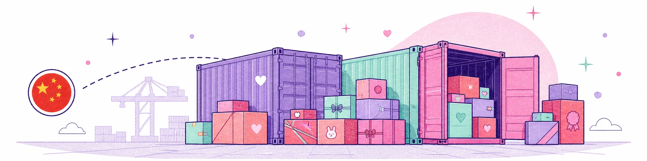 Contenedores y cajas mayoristas preparados para importación desde China