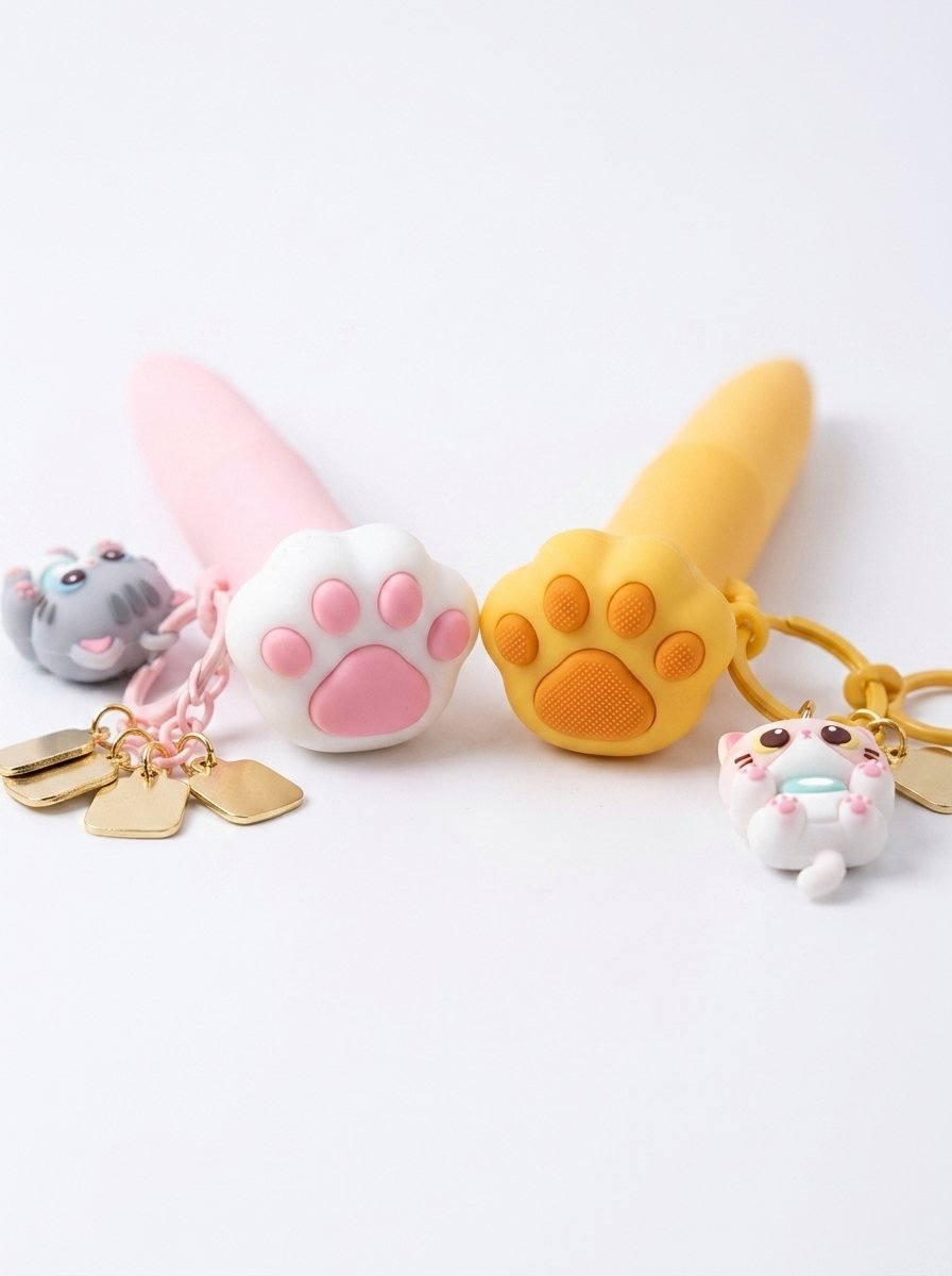 Llavero Estuche con Bolígrafo Huella Kuki Pinky 🐾