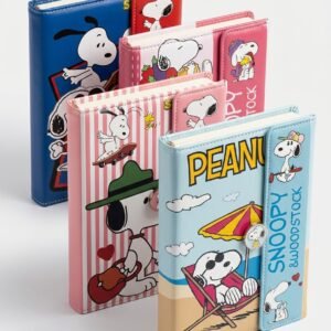 Agenda Acolchada Snoopy Broche de Imán Sweet Notes ☁️