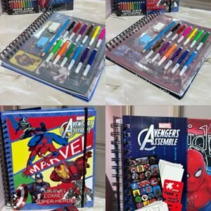 LIBRO ARGOLLADO PARA COLOREAR ( TIPO KIT ) SÚPER HÉROES