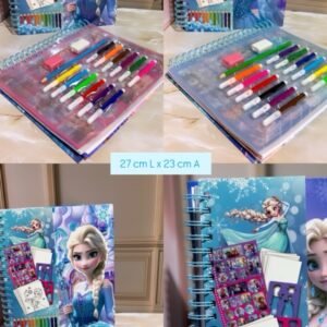 LIBRO ARGOLLADO PARA COLOREAR ( TIPO KIT ) FROZEN