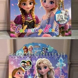 LIBRO PARA COLOREAR CON HOJASDE STICKERS FROZEN