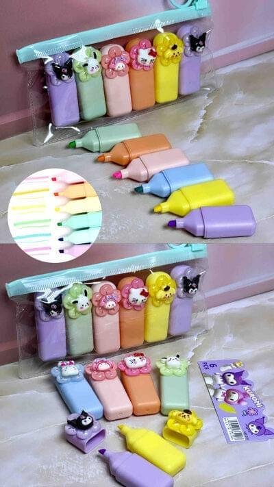 ESTUCHE X 6 RESALTADORES SANRIO