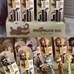JUEGO X2 PERROS SALCHICHA KUKIBOLIGRAFOS RETRACTIL (TINTANEGRA)