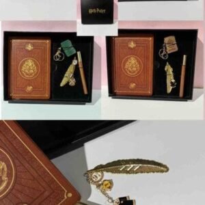 KIT CAJA HARRY POTTER(AGENDA,LLAVERO,SEPARADOR DELIBRO,BOLIGRAFO)