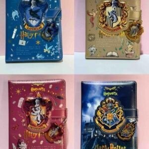 AGENDA ACOLCHADA CON BROCHEIMAN Y LLAVERO HARRY POTTER