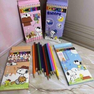 CAJA DE COLORES X12 SNOOPY