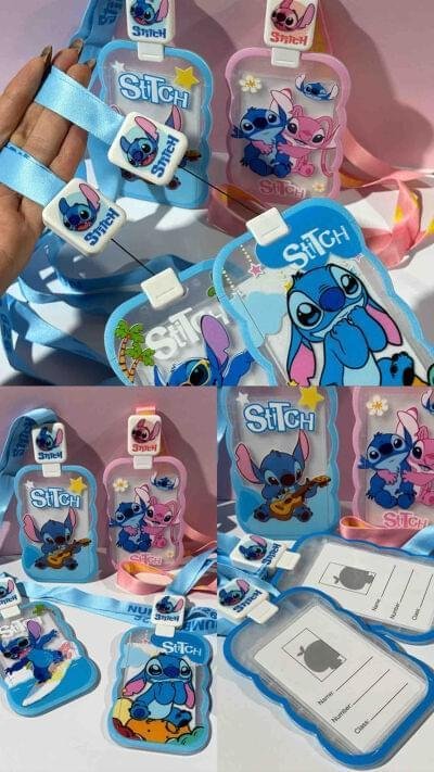 PORTA CARNET CON YOYO STITCH