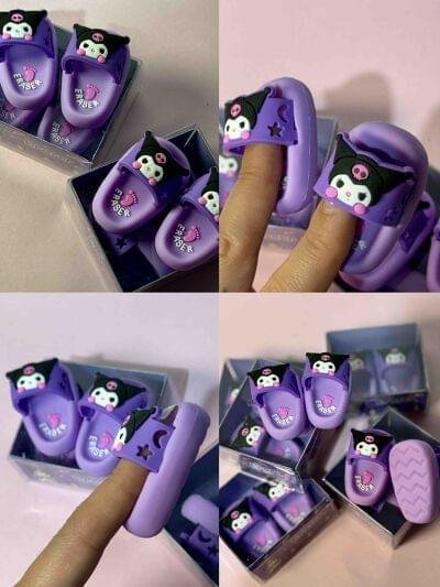 CAJA DE PAR DE BORRADORCHANCLA KUROMI