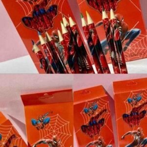 CAJA DE COLORES X12 SPIDERMAN