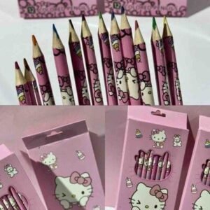 CAJA DE COLORES X12 HELLO KITTY
