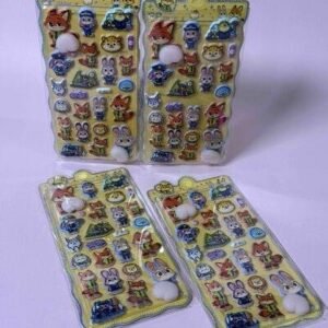 HOJA DE STICKERS COLITA DE GOMAX16 3D ZOOTOPIA