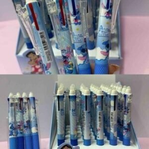 BOLIGRAFO 3 MINAS TINTA BORRABLE( AZUL,ROJO,NEGRO ) STITCH