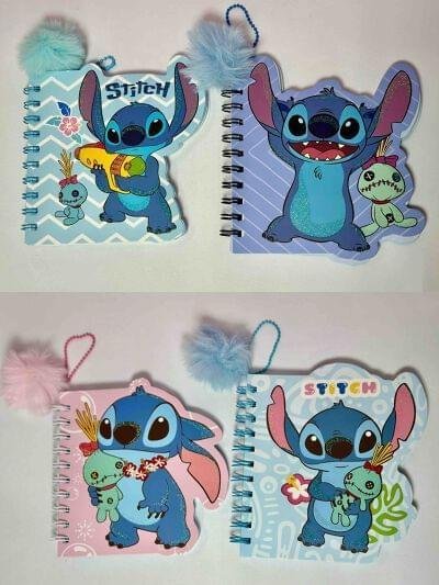 AGENDA ARGOLLADA STITCH CONLLAVERO DE PELUCHE