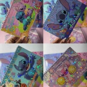 LIBRO ARGOLLADO CON HOJAS DESTIKERS STITCH
