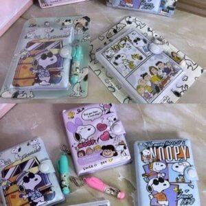 KIT AGENDA CON BOLIGRAFO SNOOPY