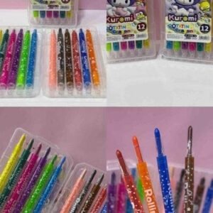 ESTUCHE DE CRAYOLA GIRATORIAPASTA DURA X12 KUROMI
