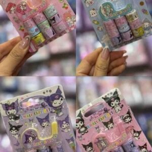 KIT DE CINTA DECORATIVA X6 CONDISPENSADOR SANRIO