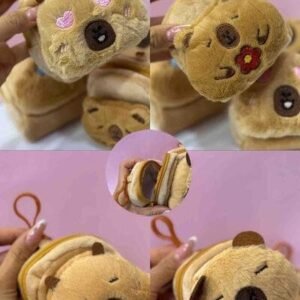 LLAVERO MONEDERO PELUCHECAPIBARA