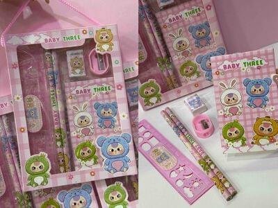 CAJA KIT ESCOLAR BABY THEE ( 5PRODUCTOS )