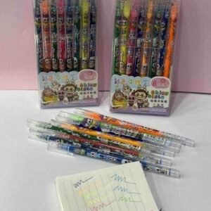 BOLIGRAFO PUNTA DE AGUJA ENCOLORES FLUORECENTES ESTUCHEX8 LA BUBU