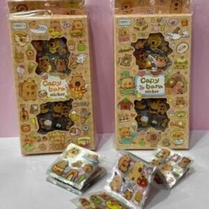 CAJA DE STICKERS POR 100 HOJASCAPIBARA