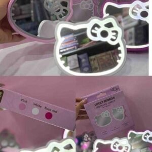 ESPEJO TOCADOR HELLO KITTY LUZBLANCA ( 2 LUCES, ALTA Y BAJA )