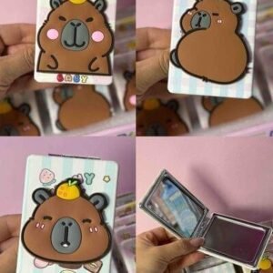 ESPEJO DOBLE CAPIBARA 3D GOMA