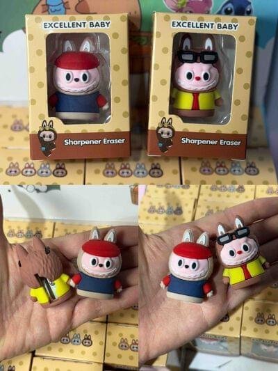 2 EN 1 BORRADOR Y TAJALAPIZ ABUBU 3D