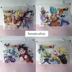 SOBRE TAMAÑO OFICIO CON CIERREHERMETICO DRAGON BALLZ