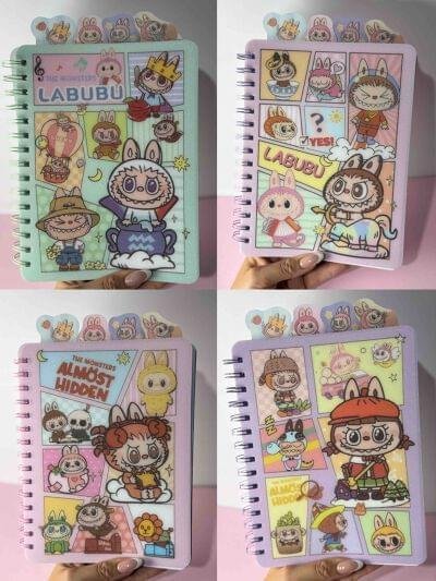 AGENDA PORTADA ESCARCHADA LABUBU