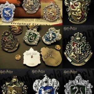 PINES METALICOS HARRY POTTERESTUCHE X5