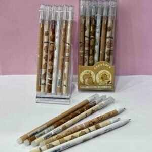 CAJA X12 BOLIGRAFO TINTABORRABLE NEGRA CAPIBARA TAPA