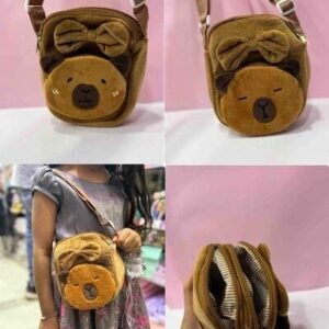 BOLSO DE PELUCHE CAPIBARA