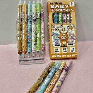 CAJA X6 BOLIGRAFO TINTA NEGRAPERMANENTE BABY THREE