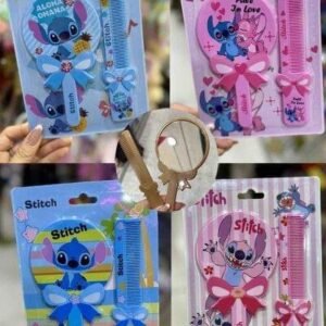 KIT ESPEJO PEINILLA STITCH
