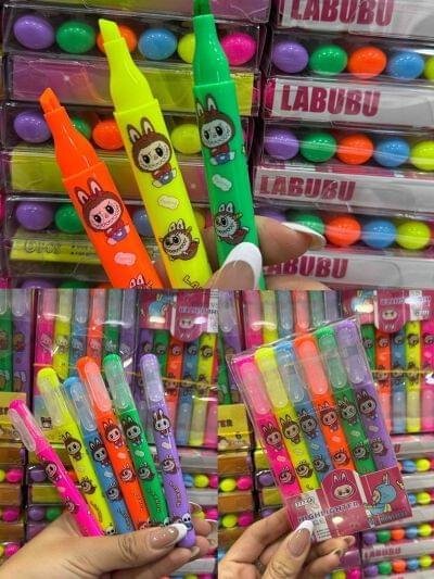 RESALTADOR FLUORESCENTEESTUCHE X6 LA BUBU