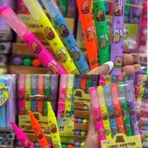 RESALTADOR FLUORESCENTEESTUCHE X6 CAPIBARA