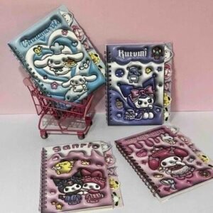 AGENDA ARGOLLADA CON STICKERSSANRIO