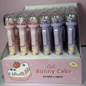 BOLIGRAFO BUNNY CAKE CRISTALTINTA NEGRA RETRACTIL