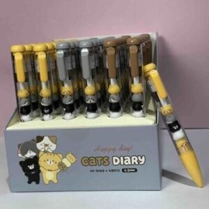 BOLIGRAFO CABEZITAS GATOS TINTANEGRA RETRACTIL