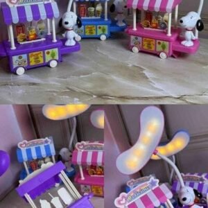 LAMPARA CARRITO DE VENTASSNOOPY CON 3 LUCES DIFERENTES