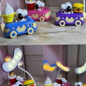 LAMPARA CON TAJALAPIZ SNOOPYCON 3 LUCES DIFERENTES