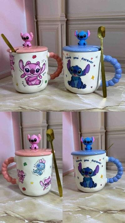 POCILLO CON CUCHARA STITCH