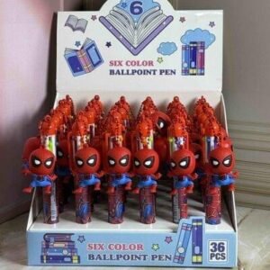 6 MINAS CON LLAVERO 3D SPIDERMAN