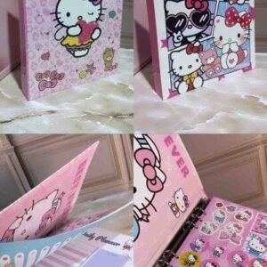FOLDER HELLO KITTY CON STICKERSY HOJAS HERMOSAS