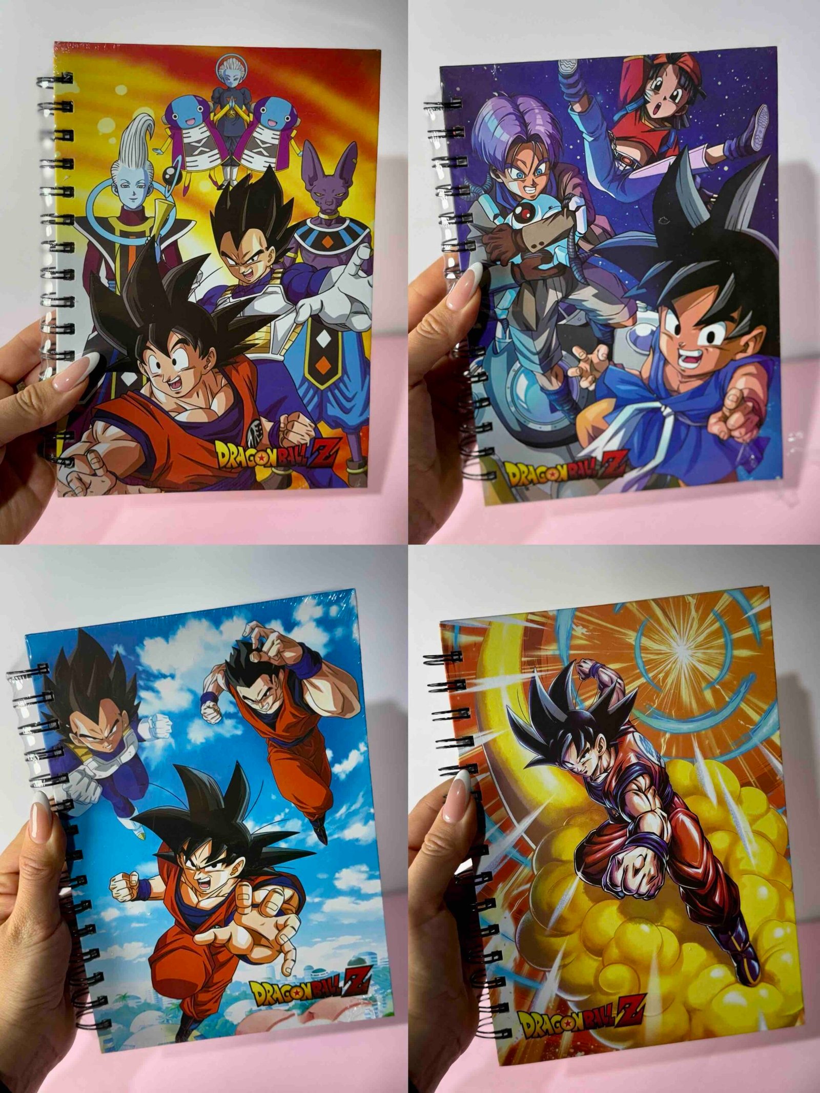 AGENDA ARGOLLADA PASTA DURA DRAGONBALLZ HOJA RAYADA